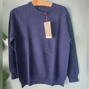 Fuyunye sweater cashmere and wool blend crewneck sweater 2025 pantone color
